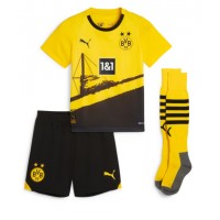 Borussia Dortmund Donyell Malen #21 Domáci Detský futbalový dres 2024-25 Krátky Rukáv (+ trenírky)